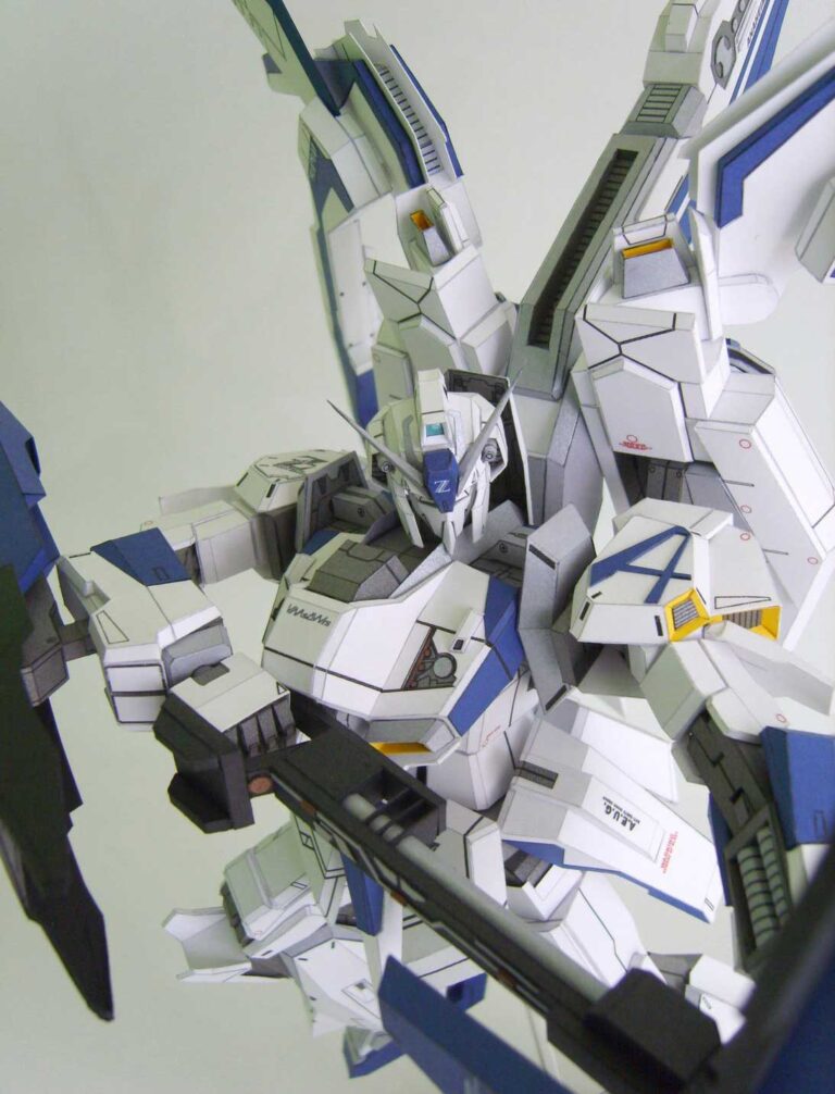 MSZ 006 3AS Strike White Zeta Gundam Papercraft by Rarra 9 - Strike Zeta Gundam paper craft