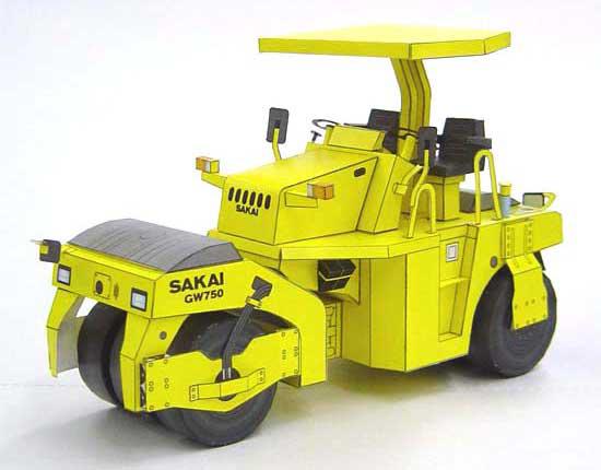 sakai gw750 roller papercraft 2 - Sakai gw750 roller papercraft