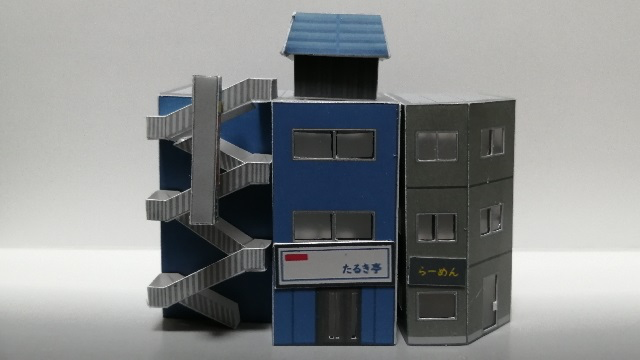Commercial building diorama 1/150