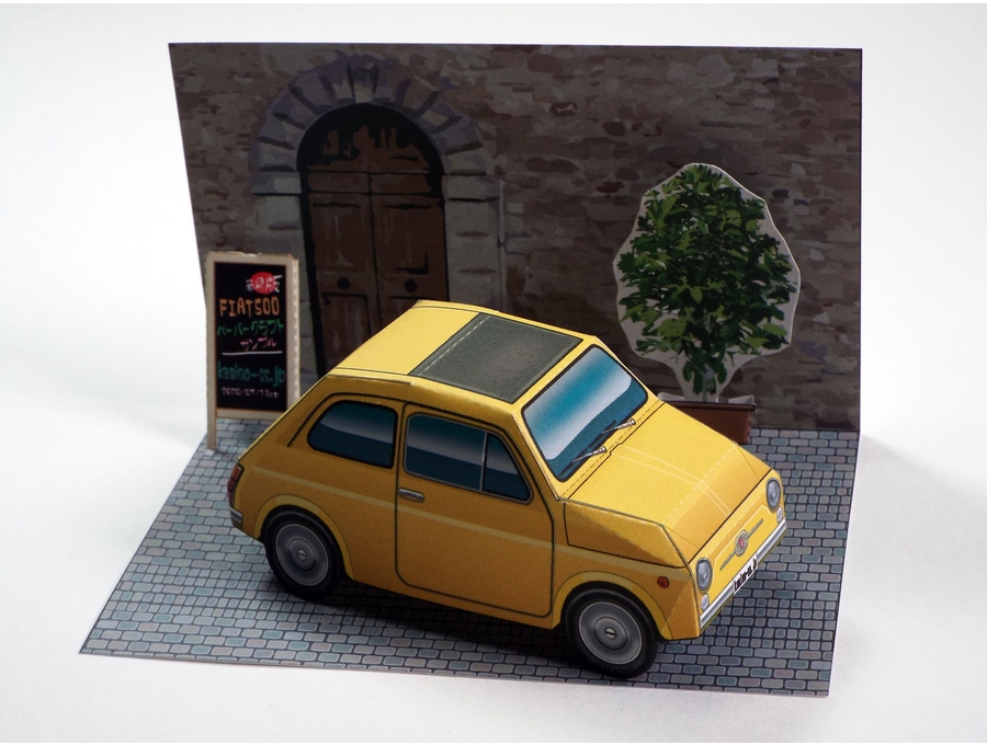 f500 04 - Fiat 500 Car Papercraft