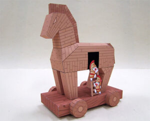 mokuba kakudai - Trojan Horse Paper Model