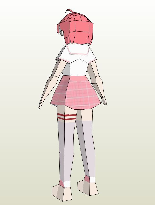 sakura miko papercraft 1 - Hololive Vtuber Sakura Miko Papercraft