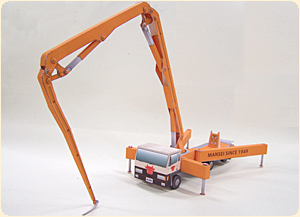 Concrete Pump Truck Papercraft