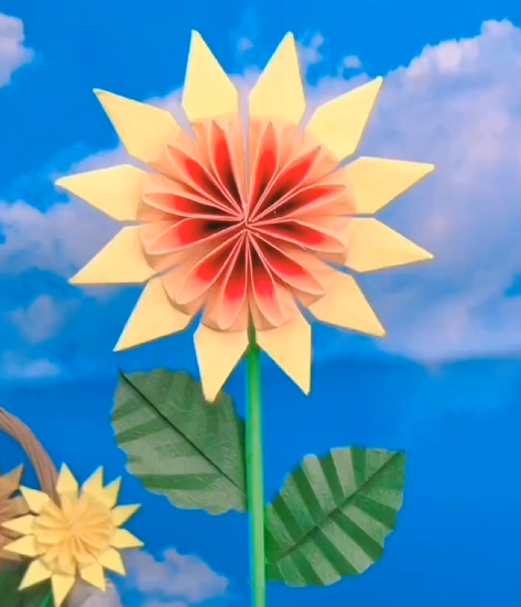 sunflower origami