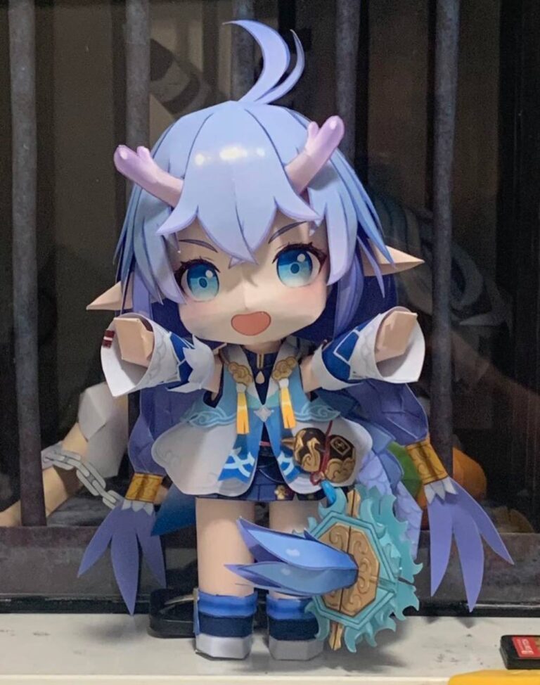 Honkai Star Rail : Chibi Bailu Papercraft