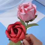 papercraft rose origami