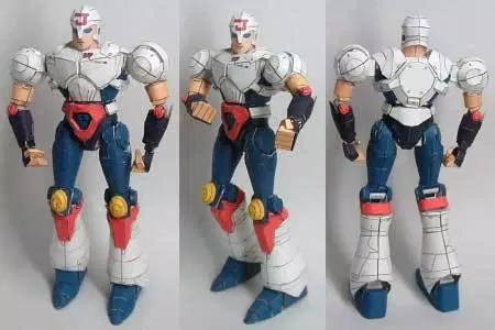 Plawres Sanshiro Poseable Juohmaru Robot Paper Model