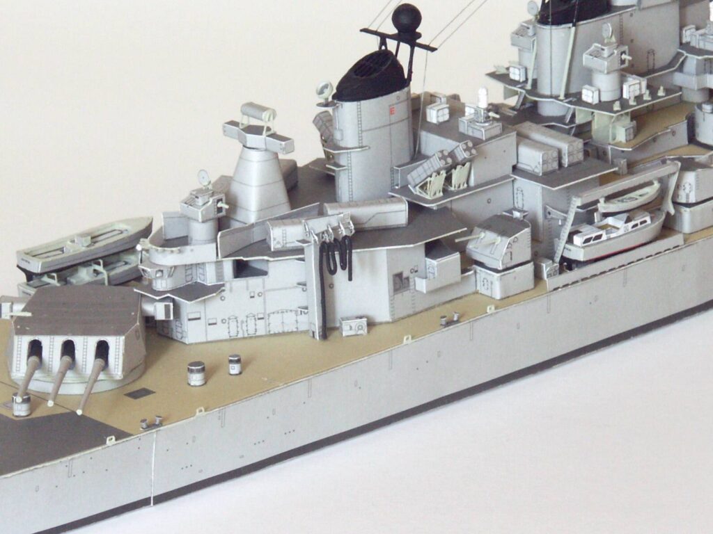 USS IOWA (BB-61) Battleship Papercraft uss iowa