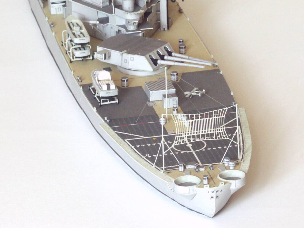 USS IOWA (BB-61) Battleship Papercraft uss iowa 2