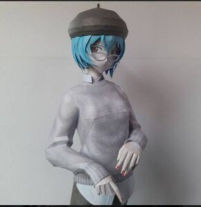 ayanami rei cardigan ver. papercraft