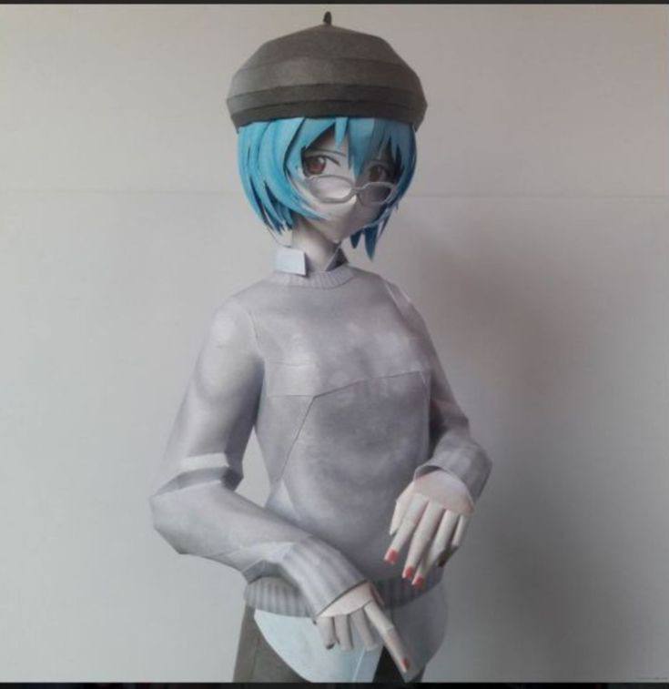 ayanami rei cardigan ver. papercraft