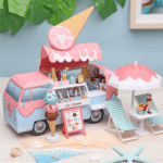 Ice Cream Truck Diorama Papercraft