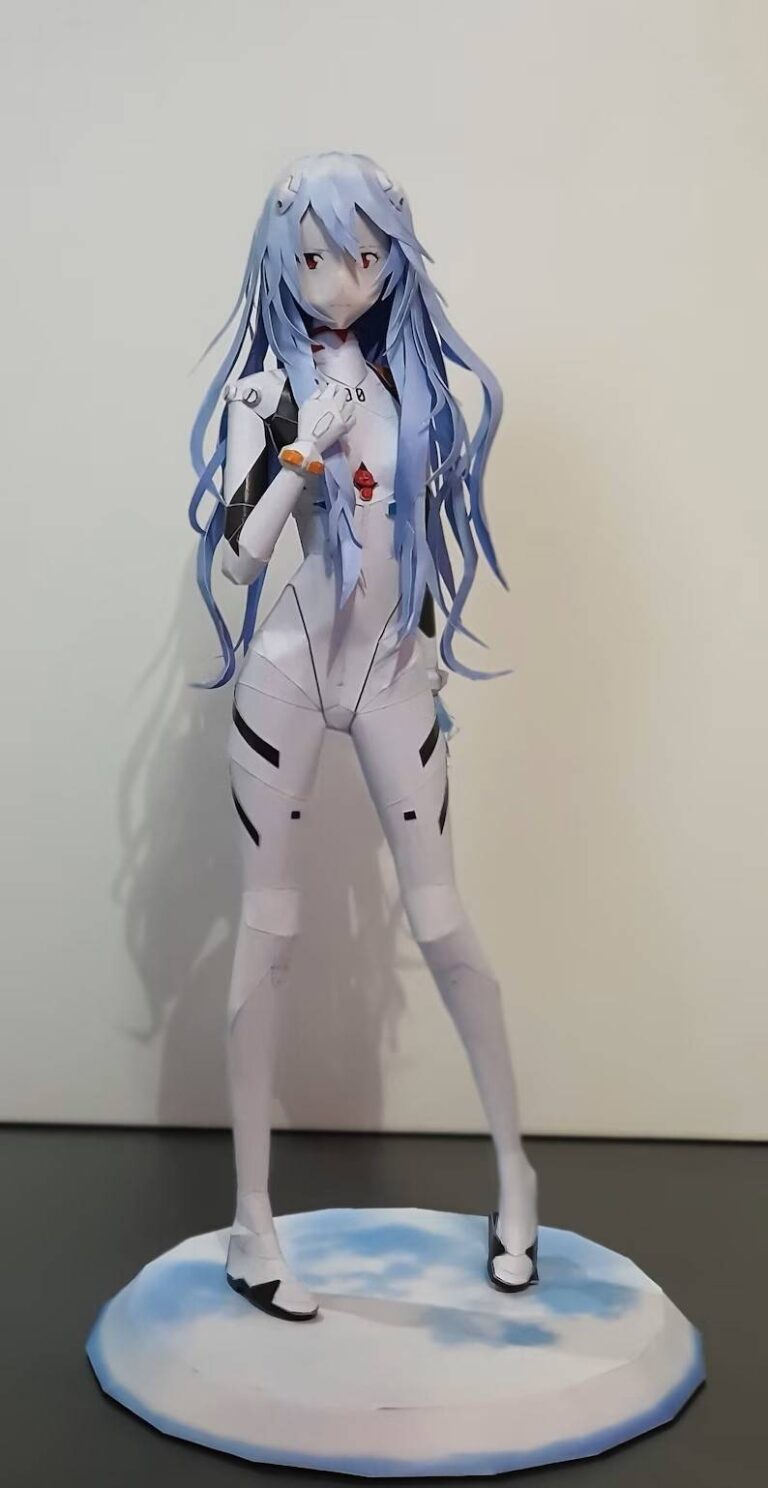 ayanami rei long hair papercraft