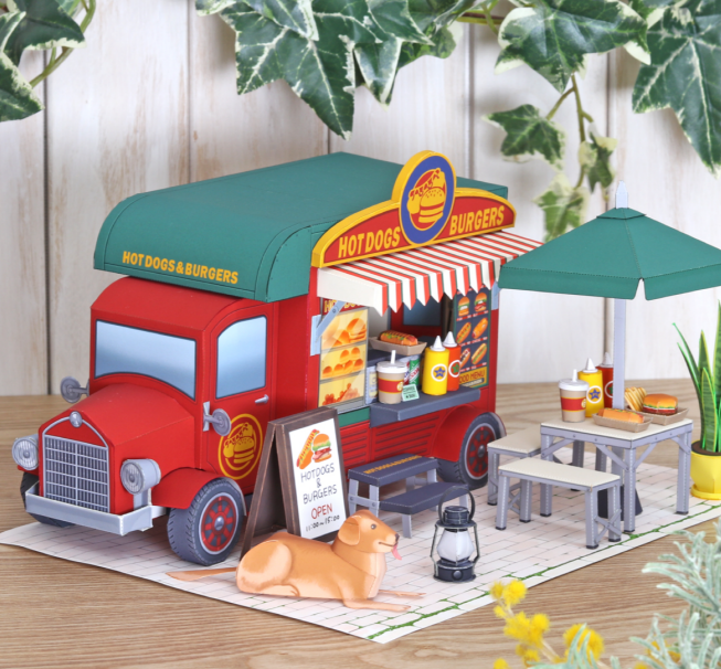 hot dog food truck diorama 1