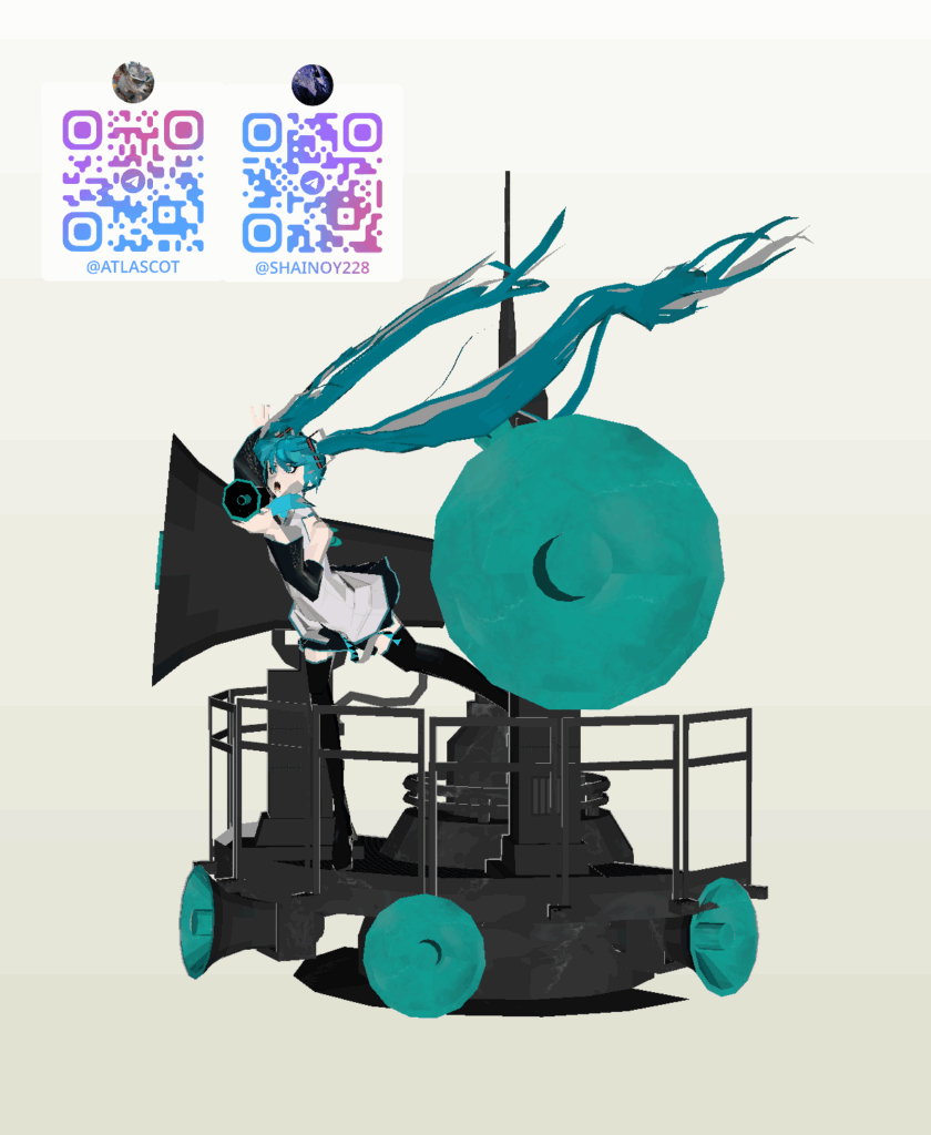Hatsune Miku Love is war DX. ver Papercraft Finish2