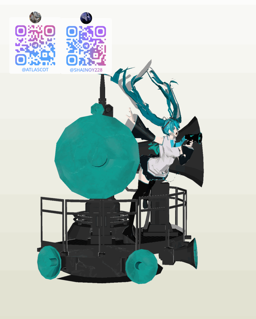 Hatsune Miku Love is war DX. ver Papercraft Finish3