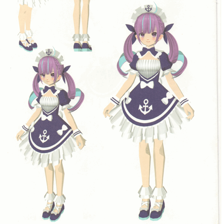 minato aqua papercraft