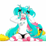 Neko Hatsune Miku Papercraft
