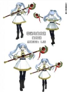 frieren anime papercraft