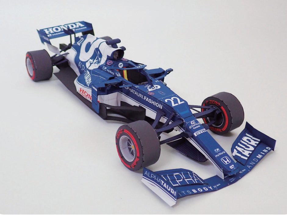 Scuderia AlphaTauri AT02 Race Car Papercraft