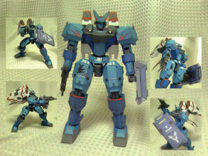 Gundam Poseable Extel Mecha Papercraft poseable extel mecha