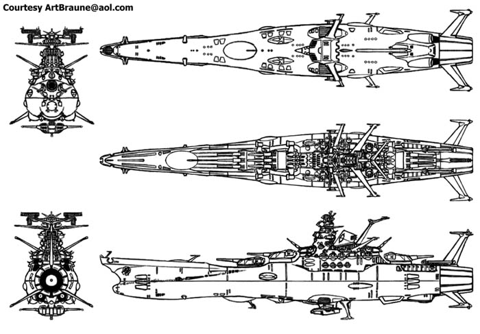 Space Battleship Yamato Papercraft 58