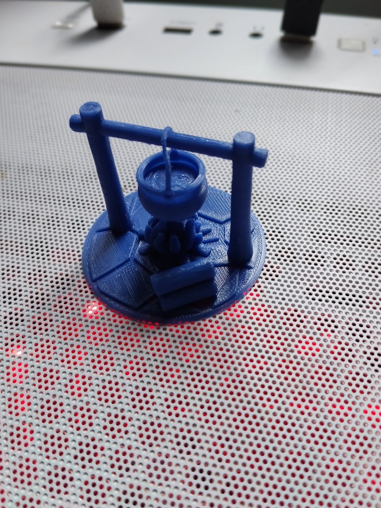 3D Printed DnD Campire Set fireplace dnd 2