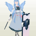 Mine Aomori Papercraft from Blue Archive