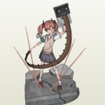 Shirai Kuroko Papercraft