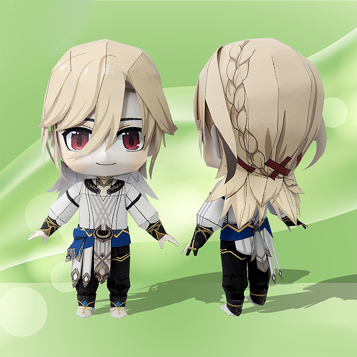 Genshin Kaveh chibi by Hotar