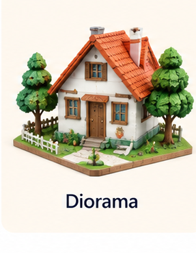 Diorama papercraft category