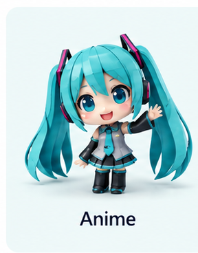 Anime papercraft category