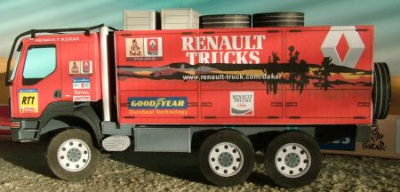 Renault Kerax Truck Papercraft Renault Kerax Truck Papercraft