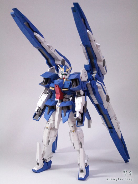 Sefer Rasiel Gundam Papercraft 더블오라지엘 규리 13