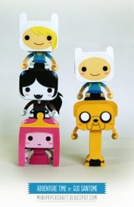 Adventure Time 5 by Gus Santome - Adventure Time by Mini Papercraft